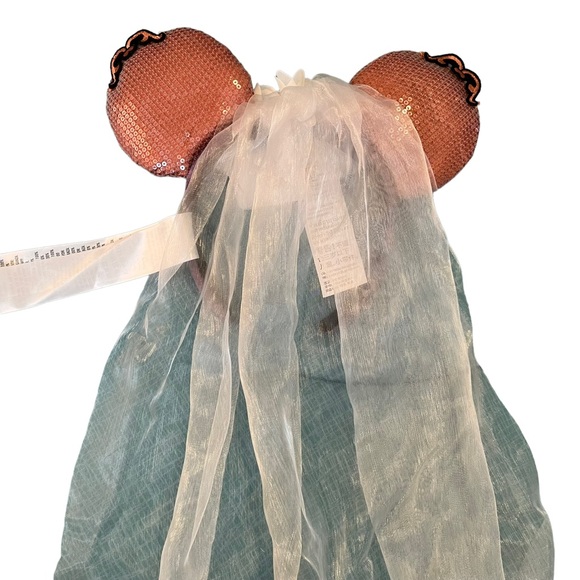 Disney Parks Haunted Mansion Bride Minnie Ears - Picture 4 of 4